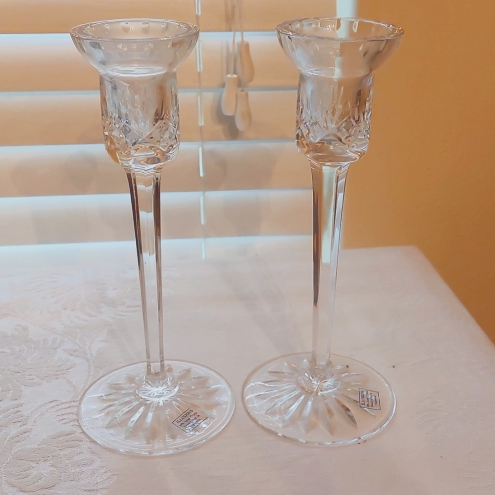 Beautiful crystal candle holders